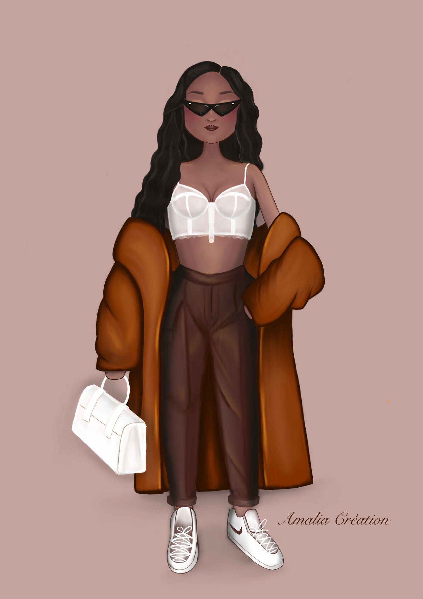 Kayla 🌟 AFFICHE A4 – FEMME MODERNE & AUDACIEUSE 🌟 Célébrez la force et l’élégance d’une féminité urbaine et libre.
