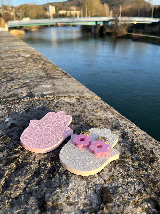 Main Fleurie - Plateau décoratif florale