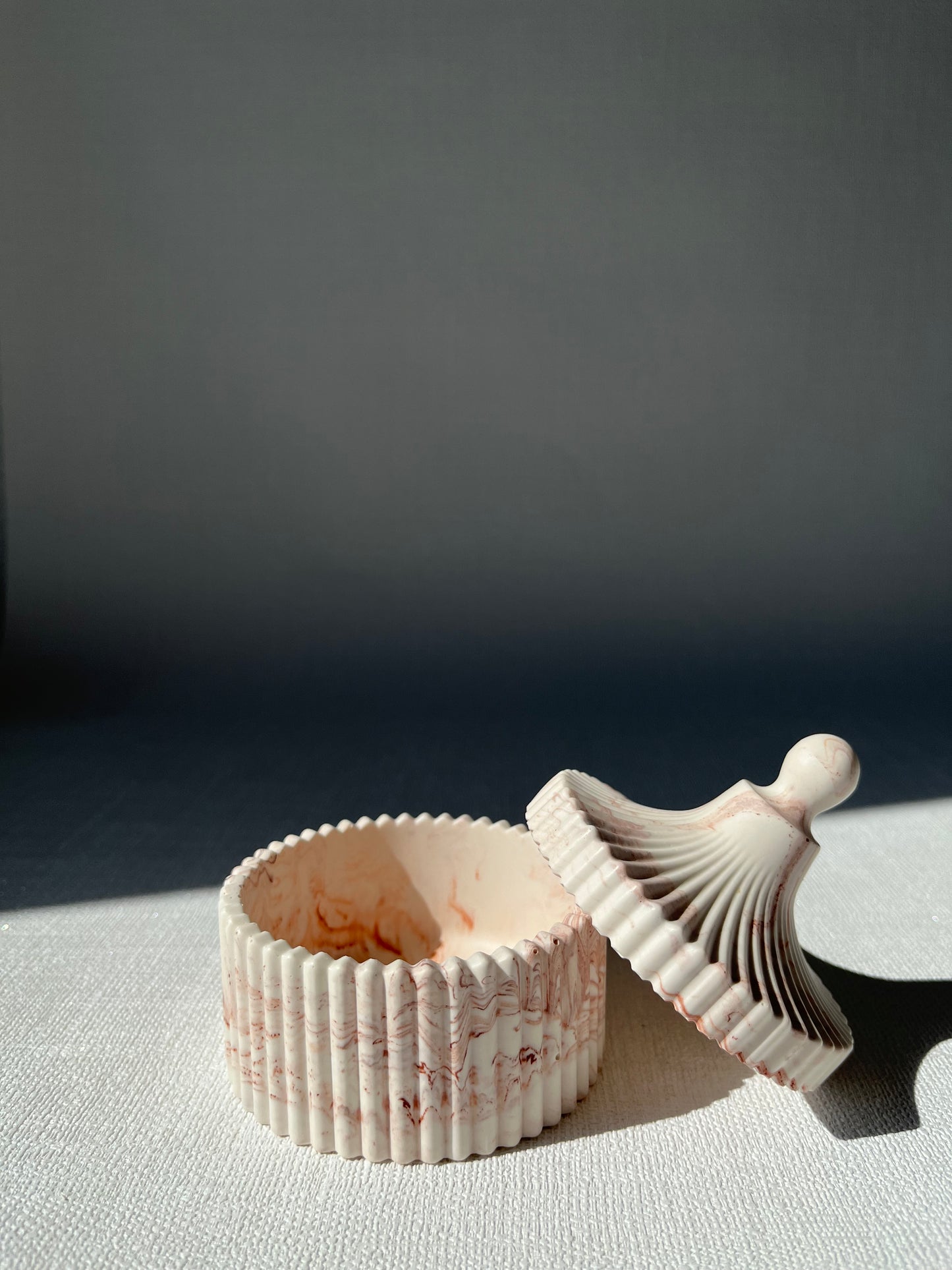 Trésor sucré 💍 Boîte à bijoux artisanale en Jesmonite