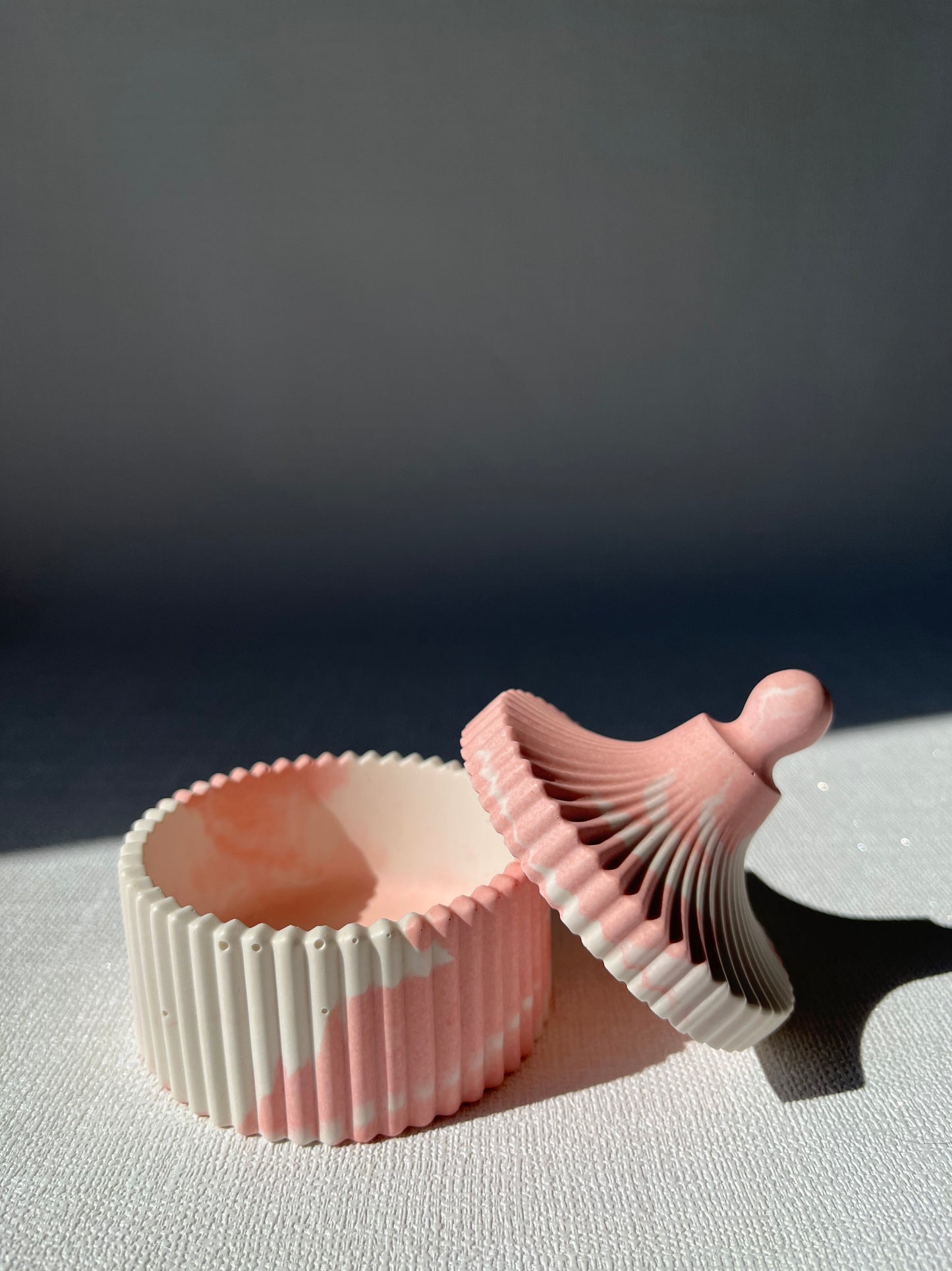 Trésor sucré 💍 Boîte à bijoux artisanale en Jesmonite