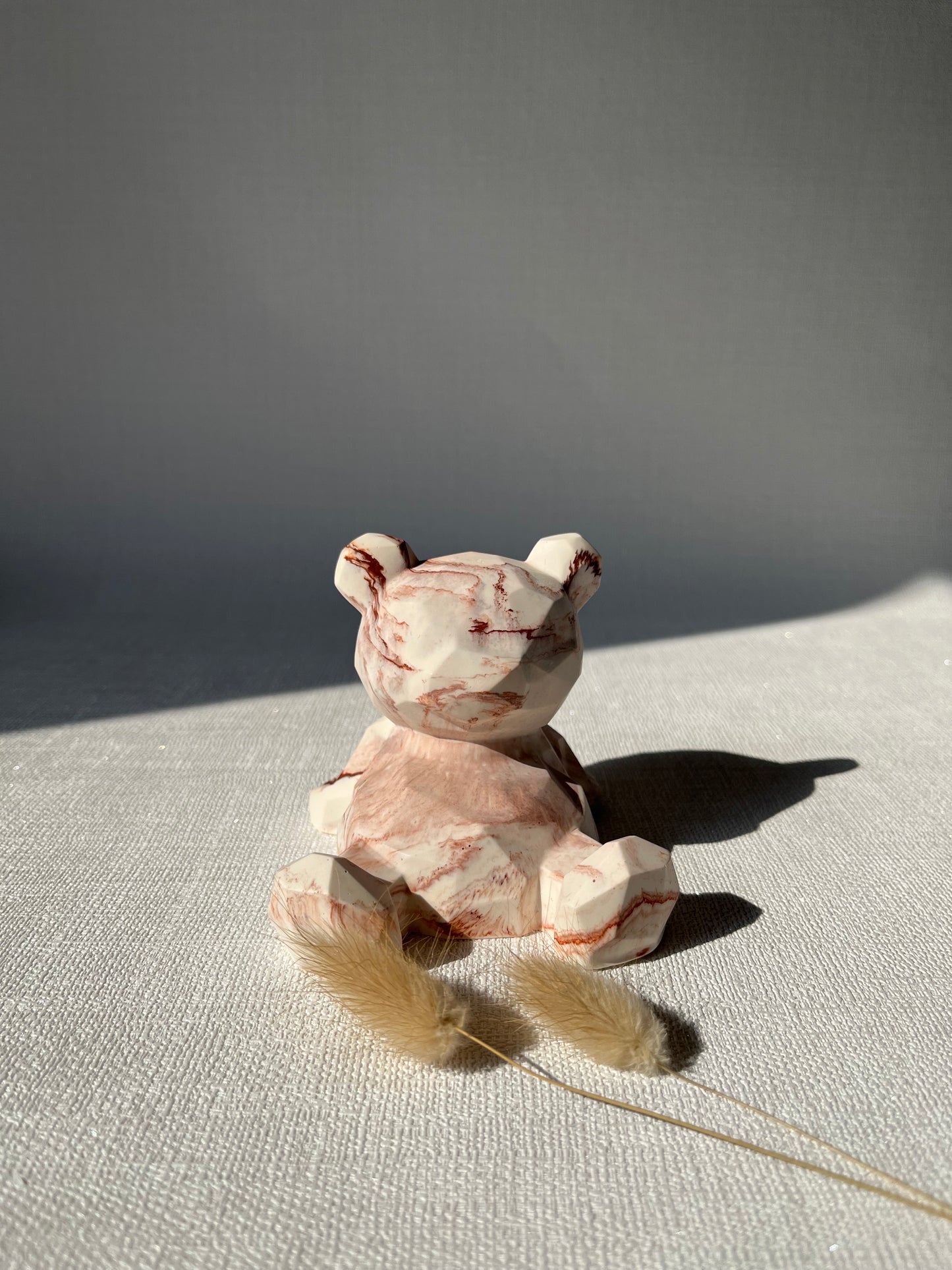 Ourson sucré🐻 Figurine décorative artisanale en Jesmonite