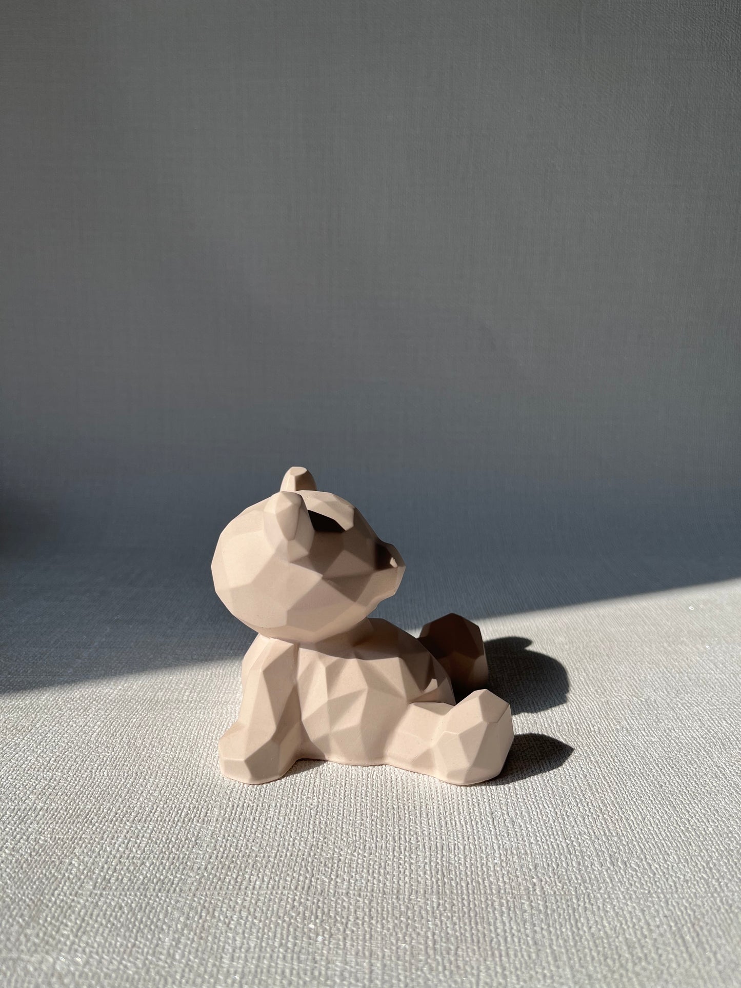 Ourson sucré🐻 Figurine décorative artisanale en Jesmonite