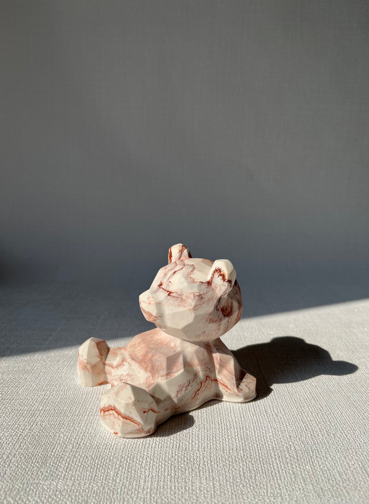 Ourson sucré🐻 Figurine décorative artisanale en Jesmonite