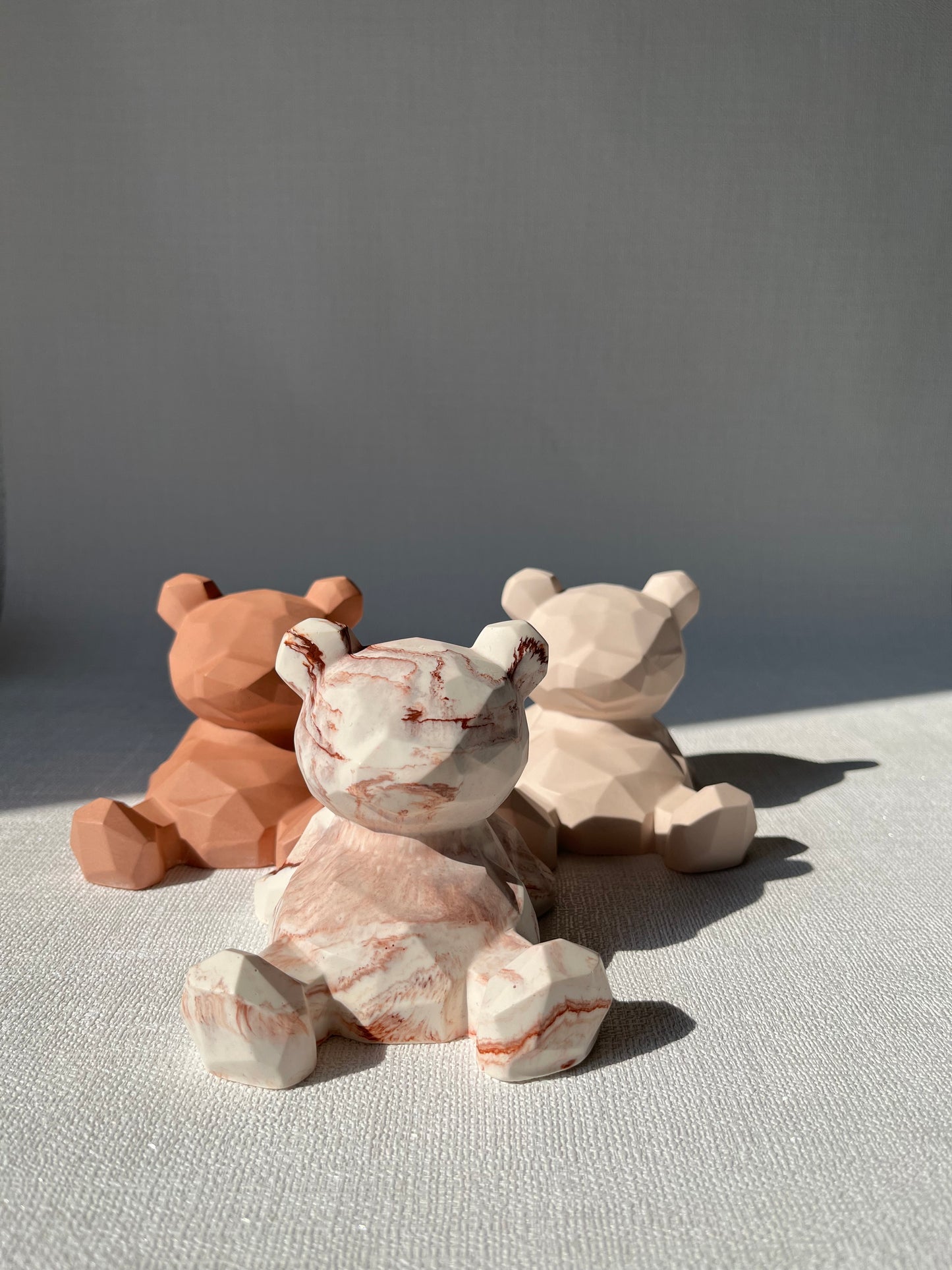 Ourson sucré🐻 Figurine décorative artisanale en Jesmonite