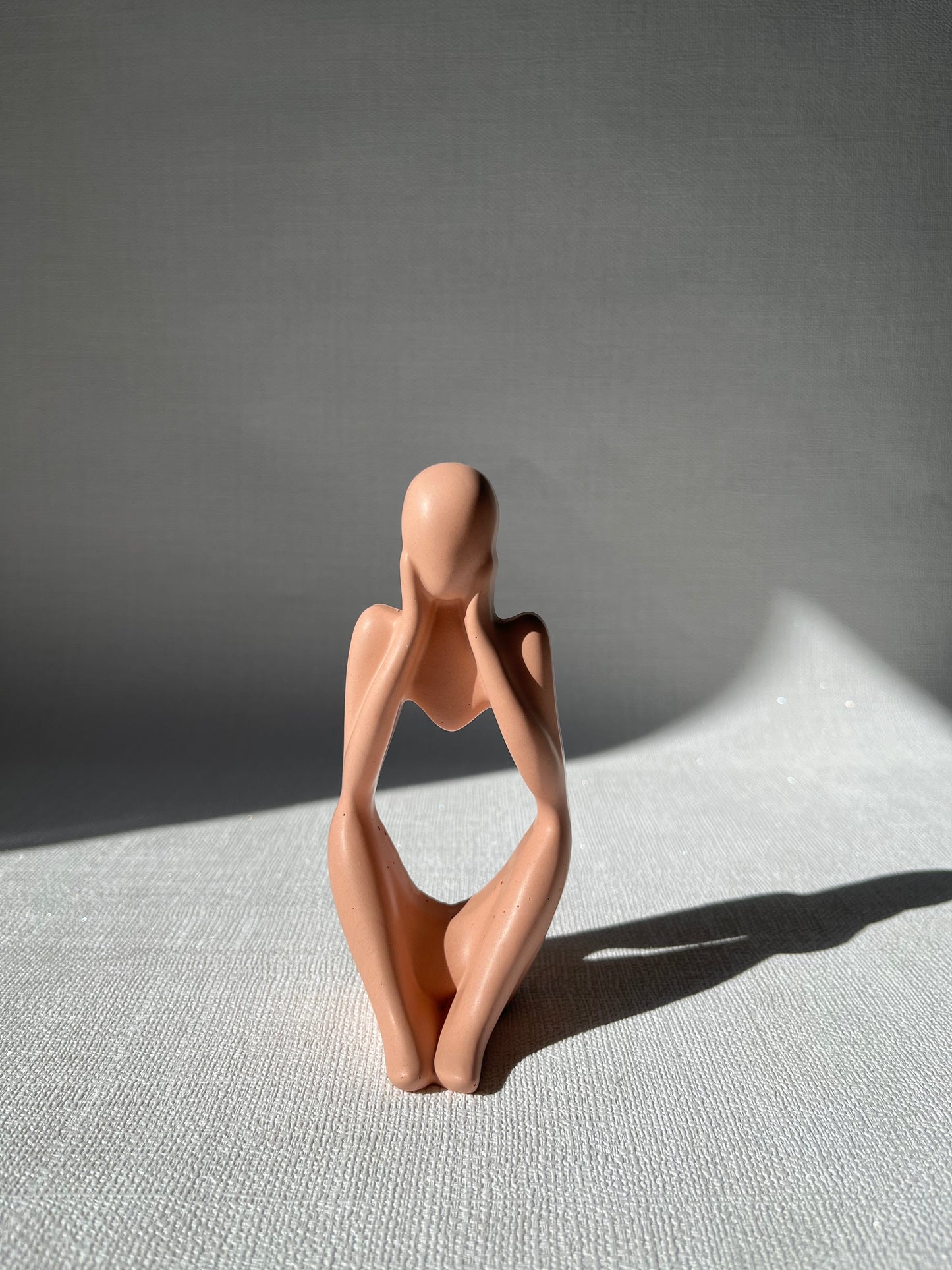 Trio Marbrées 🗿 Figurines décoratives artisanales en Jesmonite