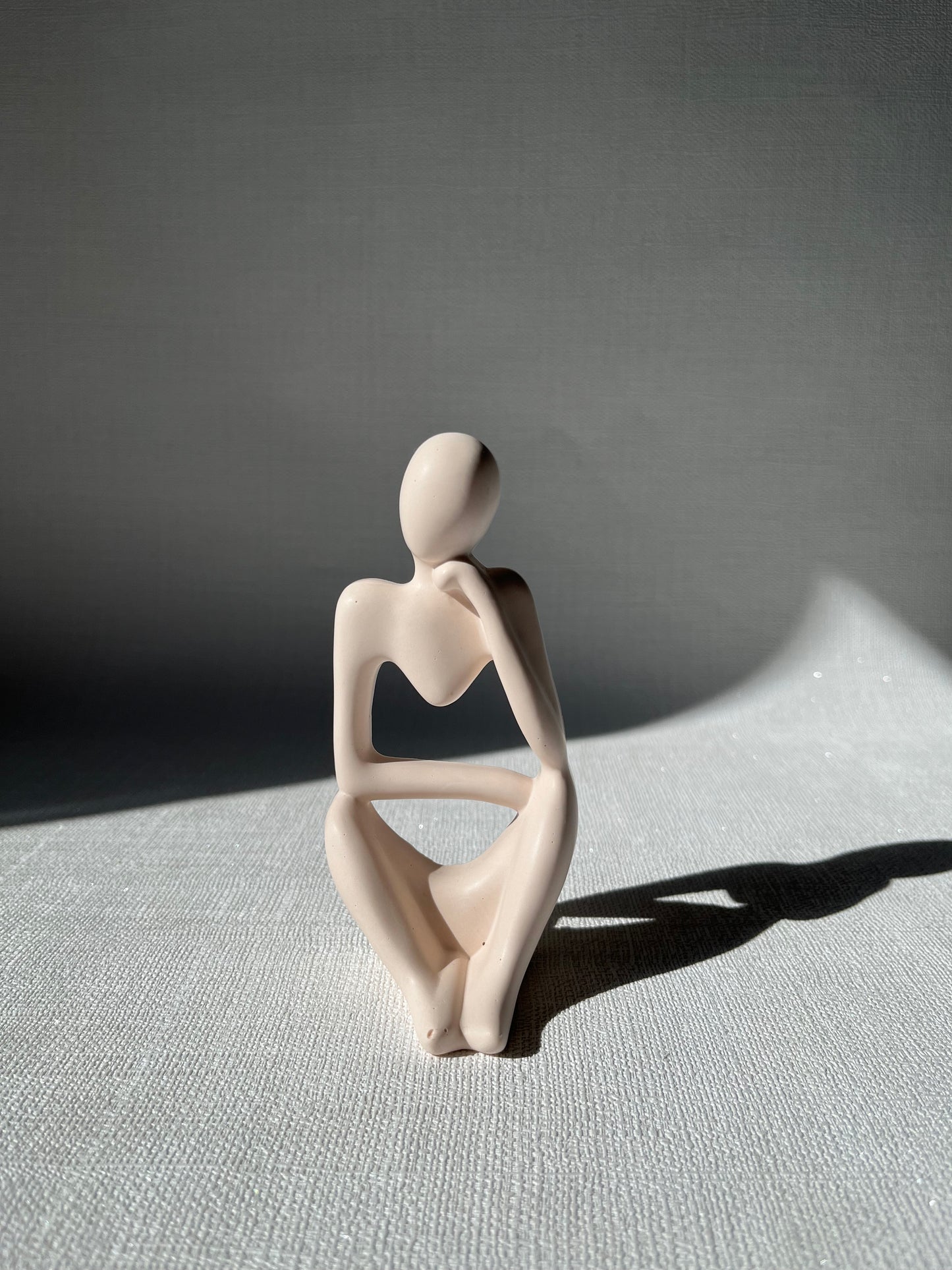 Trio Marbrées 🗿 Figurines décoratives artisanales en Jesmonite