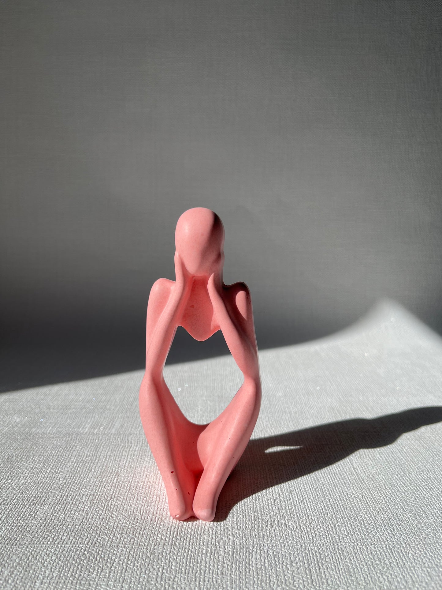 Trio Marbrées 🗿 Figurines décoratives artisanales en Jesmonite