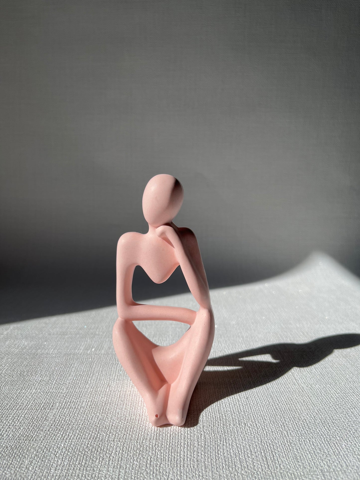 Trio Marbrées 🗿 Figurines décoratives artisanales en Jesmonite