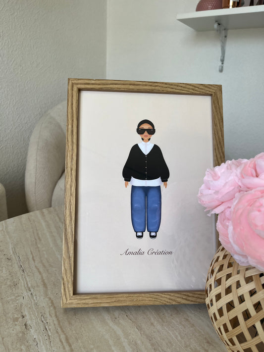 Lilla AFFICHE A4 – QUEEN URBAINE