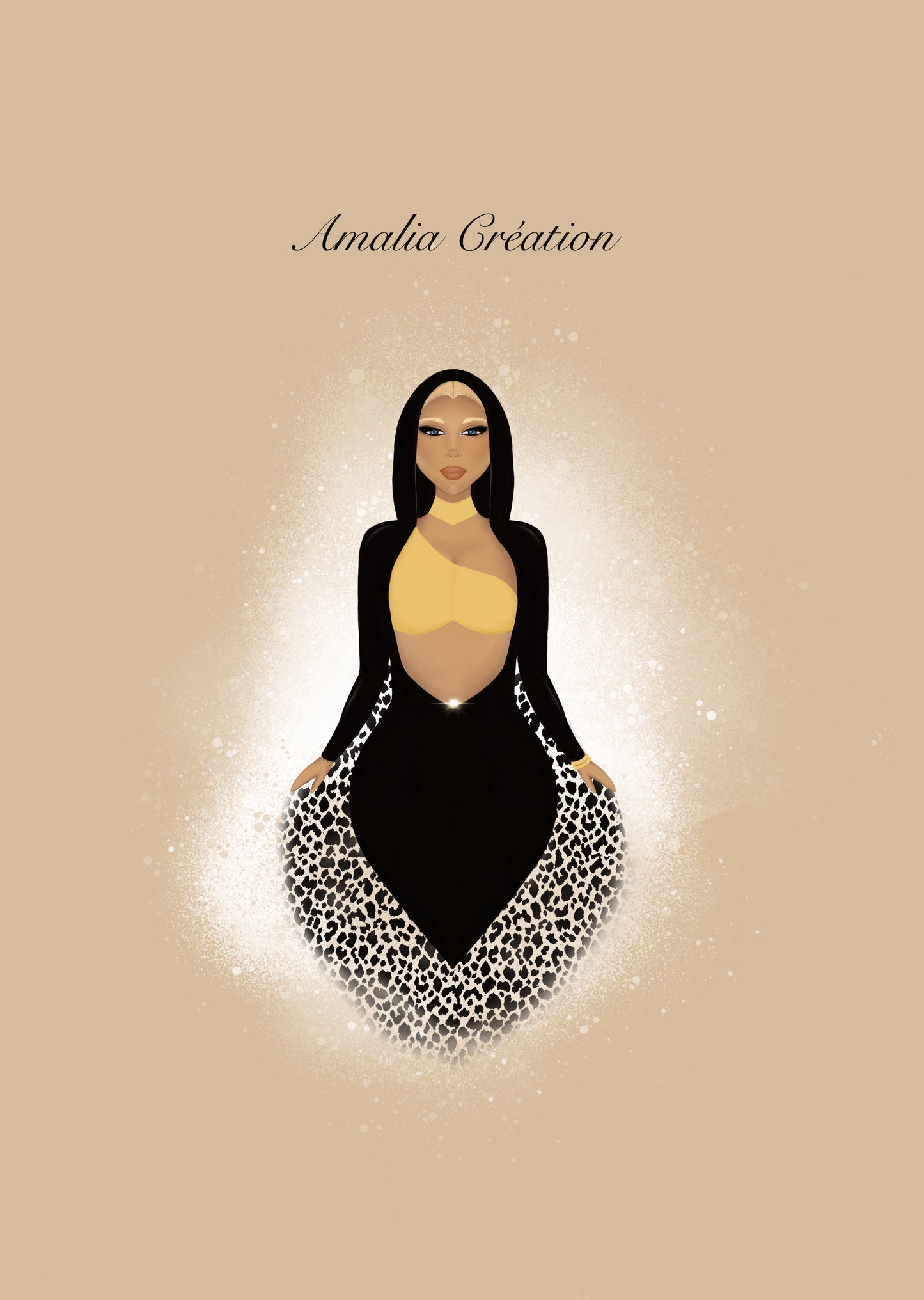 Luna AFFICHE A4 – FÉMINITÉ & ÉCLAT ÉTOILÉ