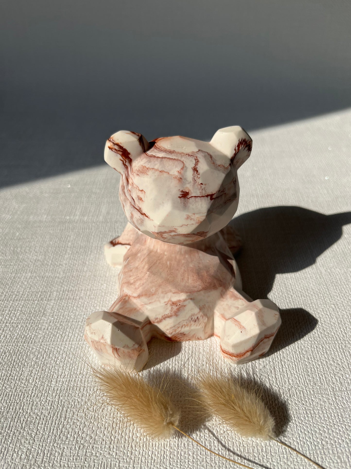 Ourson sucré🐻 Figurine décorative artisanale en Jesmonite