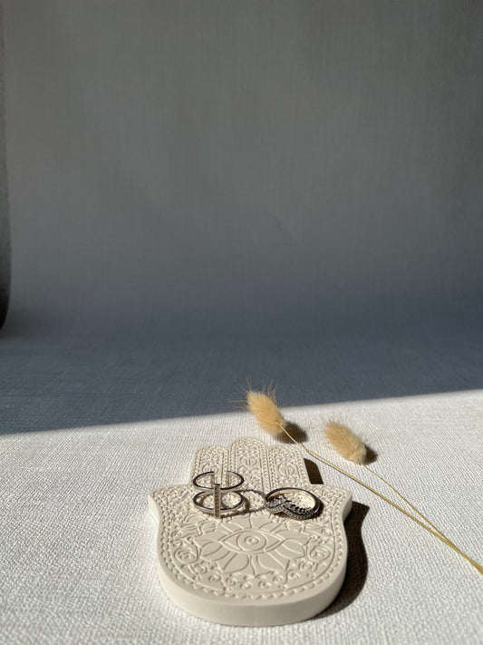 Main Fleurie - Plateau décoratif florale