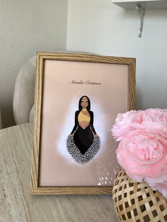 Luna AFFICHE A4 – FÉMINITÉ & ÉCLAT ÉTOILÉ